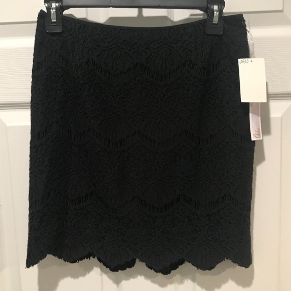 Chelsea28 Lace Overlay Skirt black XS - Picture 2 of 5